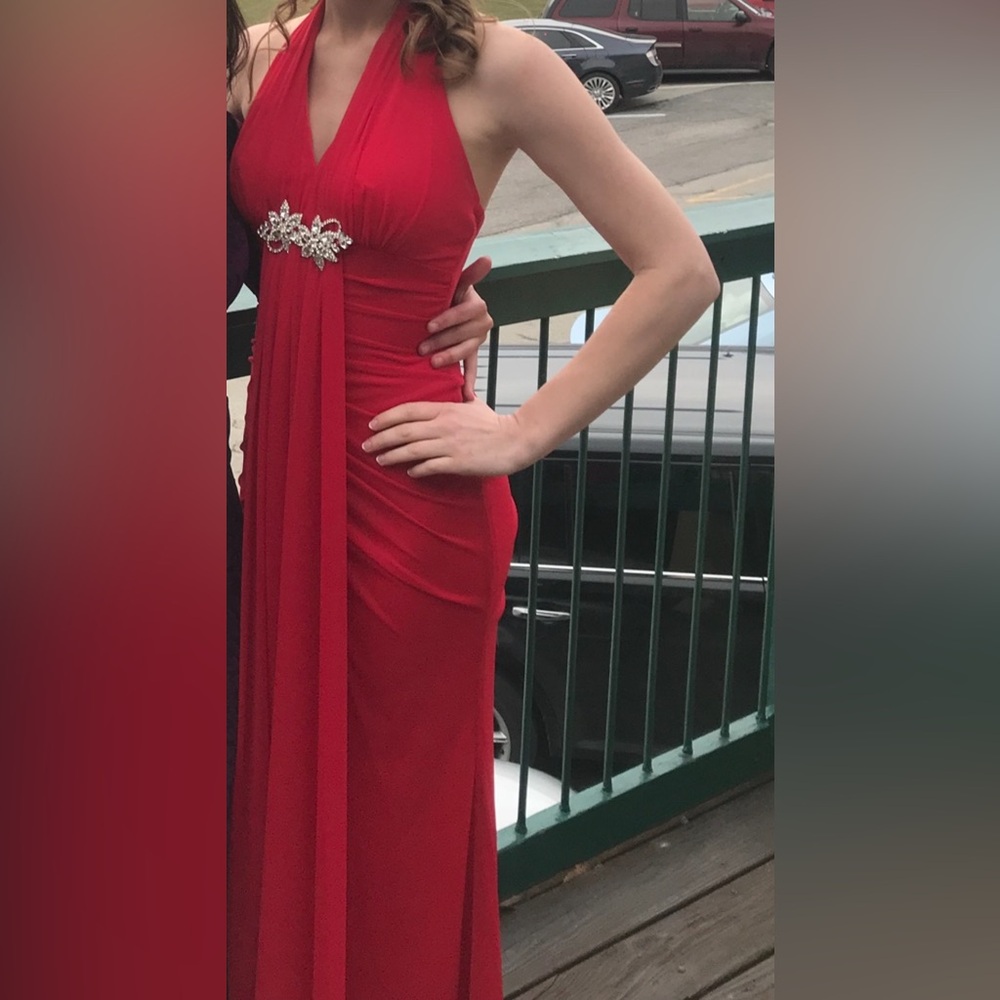Fiesta Vibrant Red Formal Dress